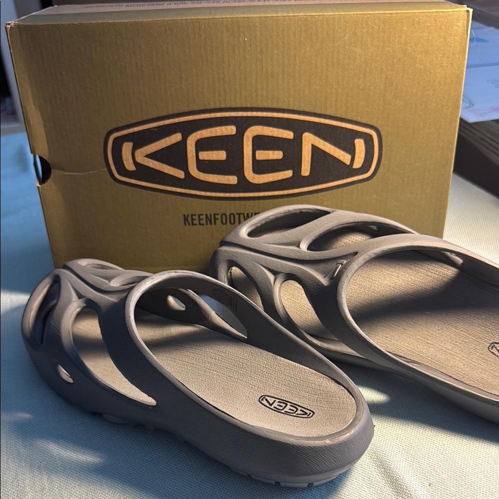 Keen Taupe Slide Sandals